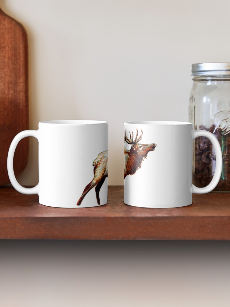 BLACK BUGLING ELK 20 OZ COFFEE MUG