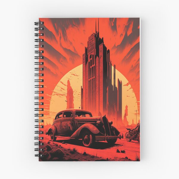 Item preview, Dystopian Sunrise: A Post-Apocalyptic Hot Rod Scene for Fans of Brutalism and American Industry #11 designed and sold by RodZnRoll.
