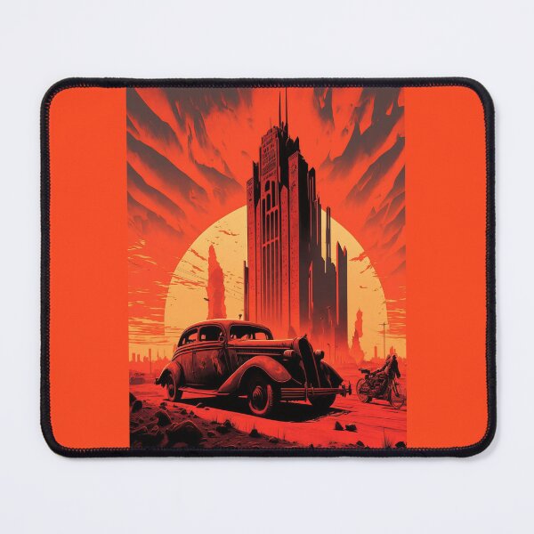 Item preview, Dystopian Sunrise: A Post-Apocalyptic Hot Rod Scene for Fans of Brutalism and American Industry #11 designed and sold by RodZnRoll.