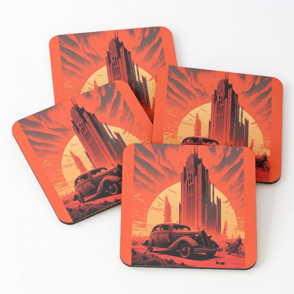 Item preview, Dystopian Sunrise: A Post-Apocalyptic Hot Rod Scene for Fans of Brutalism and American Industry #11 designed and sold by RodZnRoll.