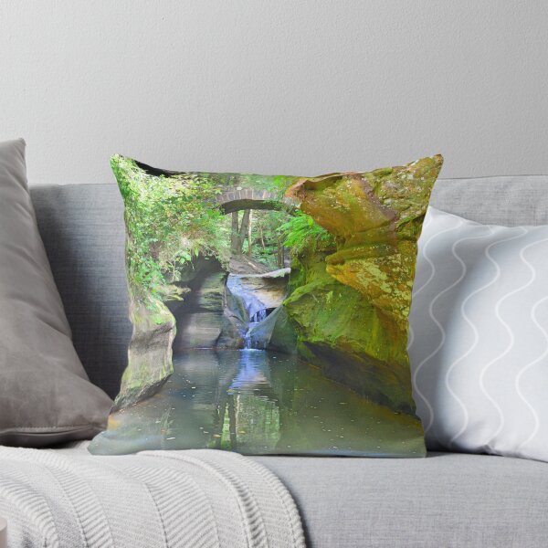 Item preview, Below Devil's Bathtub At Hocking Hills Ohio Vertical designed and sold by LisaWootenPhoto.