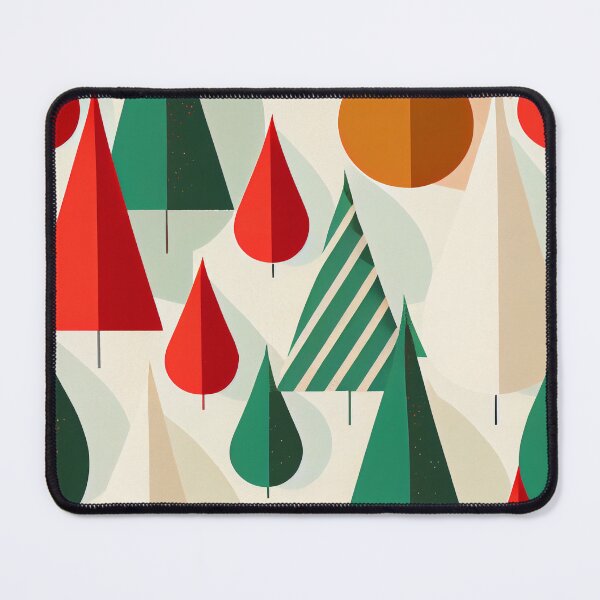 Item preview, Flat Floral Christmas Tree Pattern Digital Painting designed and sold by CodeAndColors.
