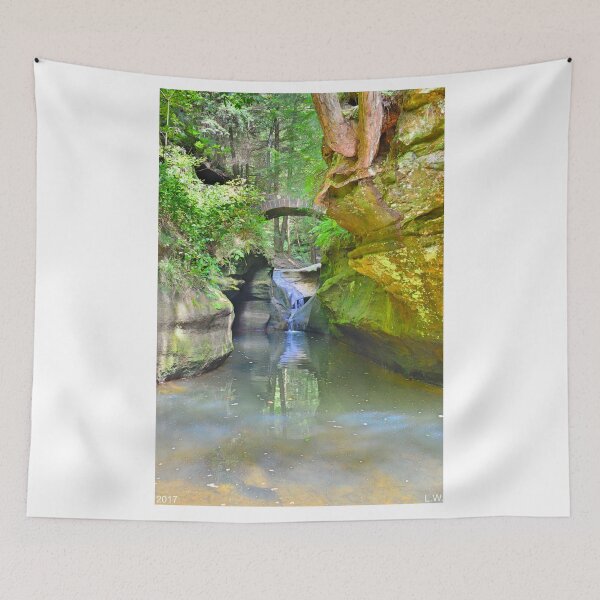 Item preview, Below Devil's Bathtub At Hocking Hills Ohio Vertical designed and sold by LisaWootenPhoto.
