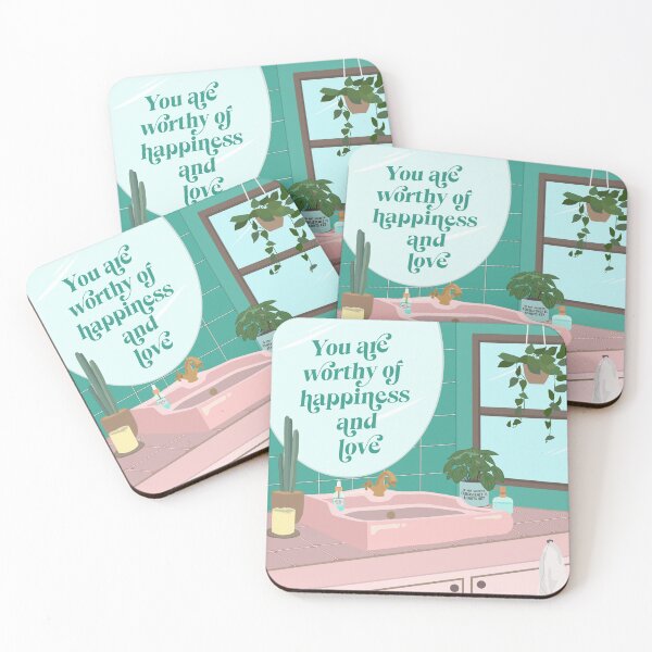 Item preview, You are Worthy of Happiness and Love Mental Health designed and sold by dailycake.