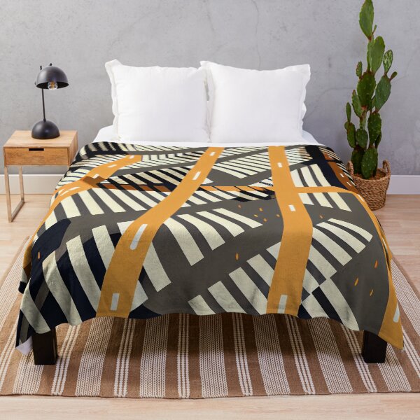 Artikelvorschau, Flat Abstract Urban City Pattern Digital Painting entworfen und verkauft von CodeAndColors.