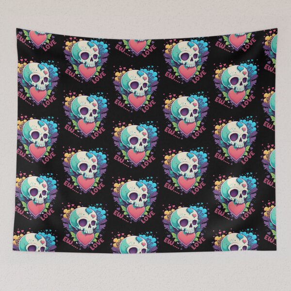 Item preview, Ew...Love | Anti Valentine Skull designed and sold by Qudkin.