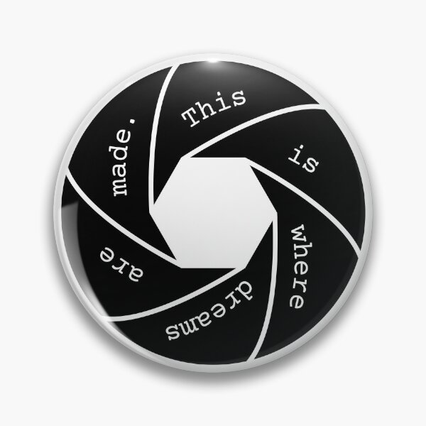 Artikelvorschau, Hier werden Träume gemacht, Text in der Kamerablende. entworfen und verkauft von FilmmakersItems.