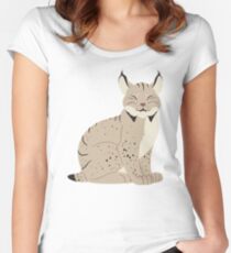 Canadian Lynx Cutie Fitted Scoop T-Shirt