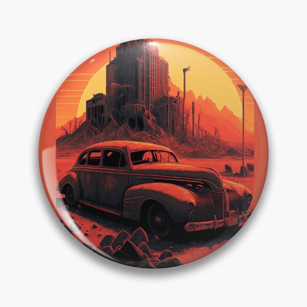 Item preview, Dystopian Sunrise: A Post-Apocalyptic Hot Rod Scene for Fans of Brutalism and American Industry #12 designed and sold by RodZnRoll.