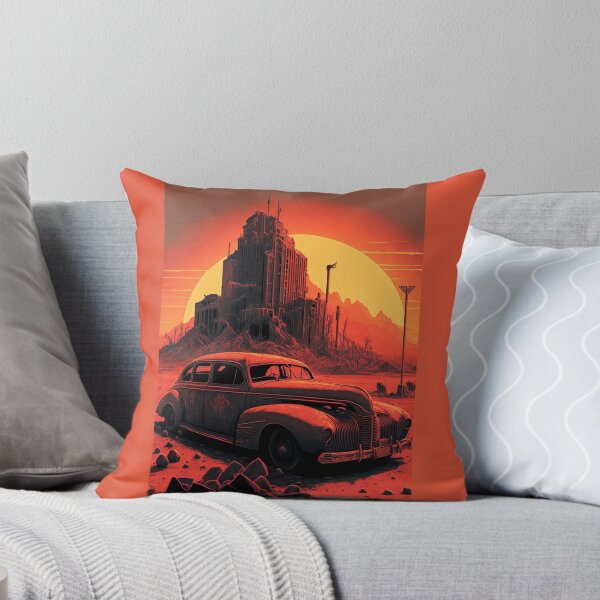 Item preview, Dystopian Sunrise: A Post-Apocalyptic Hot Rod Scene for Fans of Brutalism and American Industry #12 designed and sold by RodZnRoll.