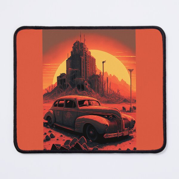 Item preview, Dystopian Sunrise: A Post-Apocalyptic Hot Rod Scene for Fans of Brutalism and American Industry #12 designed and sold by RodZnRoll.