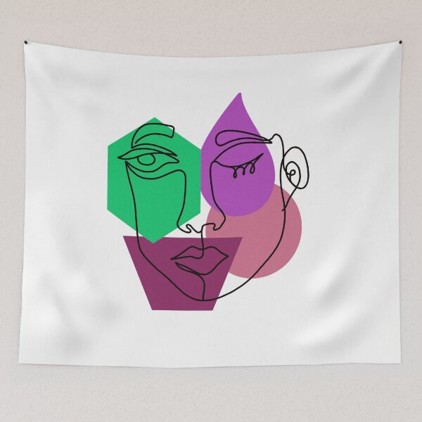 Item preview, Geometric abstract face designed and sold by Inaroda.