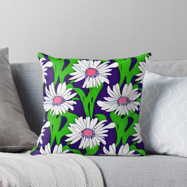 Item preview, Purple daisy flower pattern designed and sold by gramizzia.