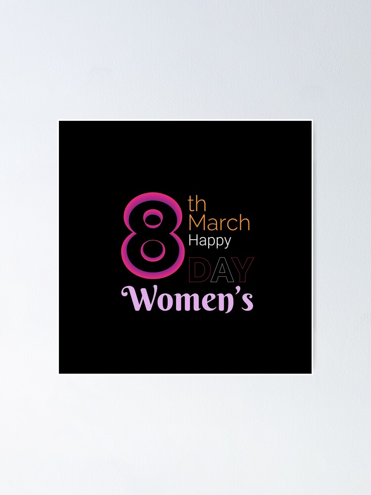 Happy women's day background and social media banner poster design  template