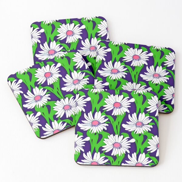 Item preview, Purple daisy flower pattern designed and sold by gramizzia.