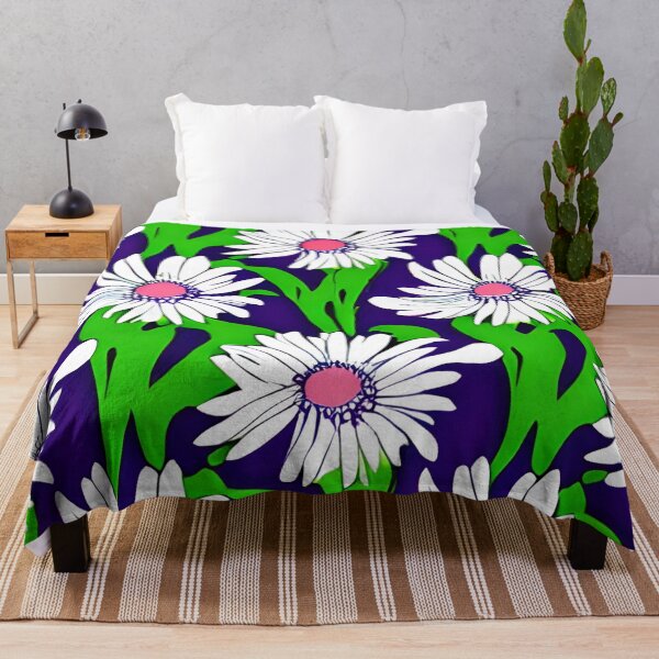 Item preview, Purple daisy flower pattern designed and sold by gramizzia.