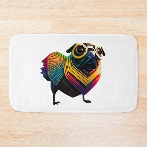 Item preview, Steampunk Art Deco Dog Bird Heart, Pug #10 designed and sold by Synthetic-Intel.