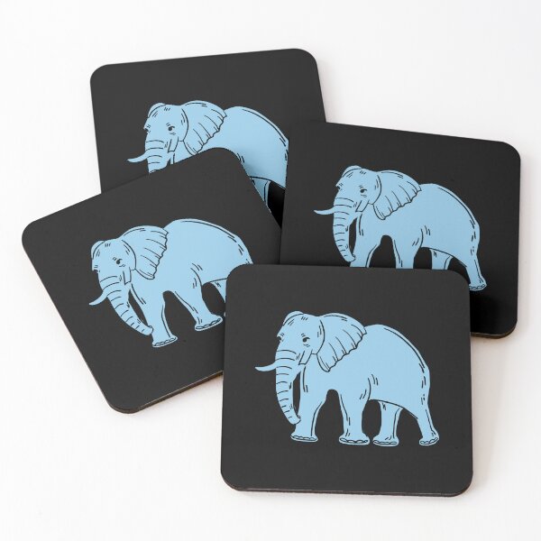 Item preview, Elephant Pastel Blue designed and sold by 37jlee.