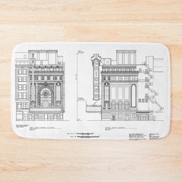 Item preview, CHICAGO Theater State Street Blueprint designed and sold by Daniel Hagerman.