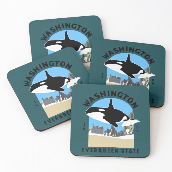 Item preview, Washington State Orca Killer Whale Olympic National Park Tshirt designed and sold by 18pm.