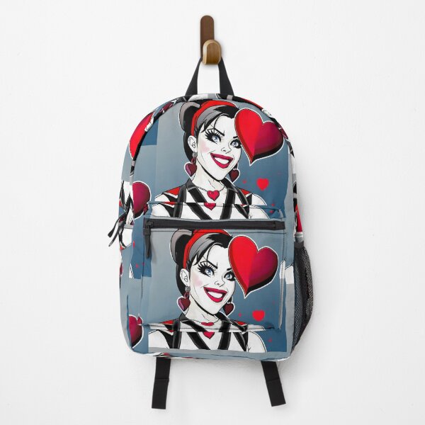 Item preview, Whimsical Crazy Girl - Playful Hearts & Energetic Expression designed and sold by ElLocoMus.