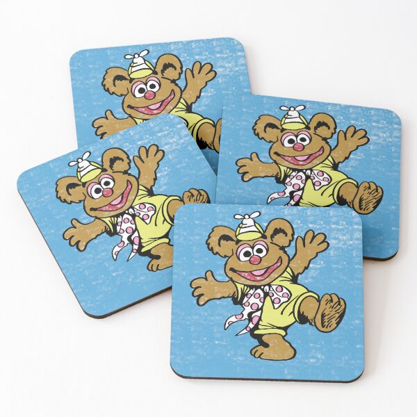 Item preview, baby fozzie bear comic drawing (version 1/2 - blue background) designed and sold by Jessiwins19.
