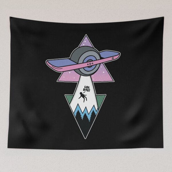 Item preview, ufo onewheel artwork funny onewheel design designed and sold by QUEEN-WIVER.