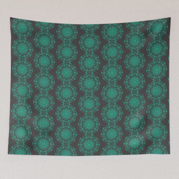 Item preview, Glowing Green Mandala on Dark Grey designed and sold by Kristi Duggins.