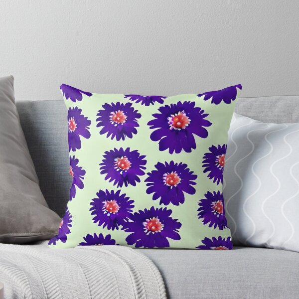 Item preview, Purple daisy flower pattern designed and sold by gramizzia.