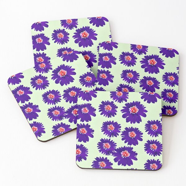 Item preview, Purple daisy flower pattern designed and sold by gramizzia.