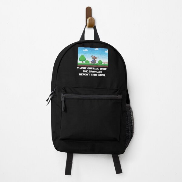 Item preview,  funny onewheel design pixel art For video games lovers  - i went outside once the graphics weren't that good  designed and sold by QUEEN-WIVER.