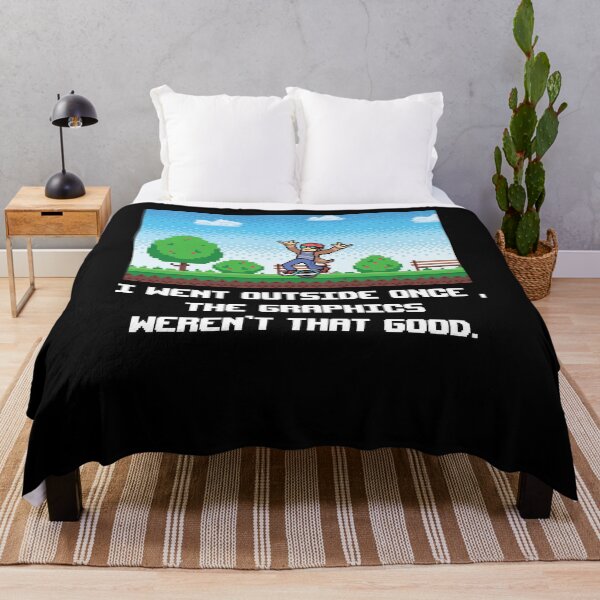 Item preview,  funny onewheel design pixel art For video games lovers  - i went outside once the graphics weren't that good  designed and sold by QUEEN-WIVER.