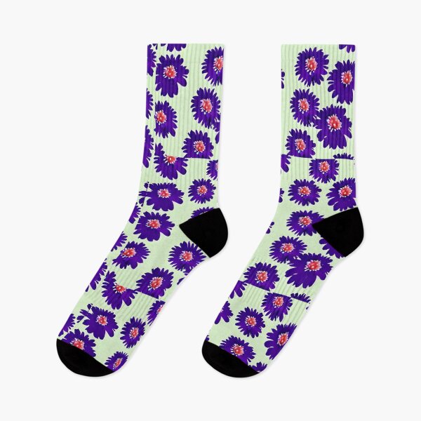 Item preview, Purple daisy flower pattern designed and sold by gramizzia.