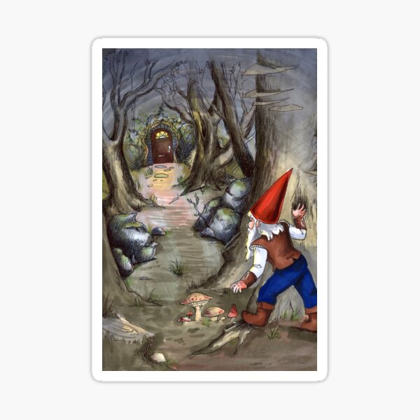 Item preview, Gnome and the secret door designed and sold by zaionczyk.
