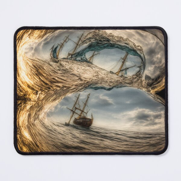 Item preview, Storm in a bottle with a ship. designed and sold by Maniock.
