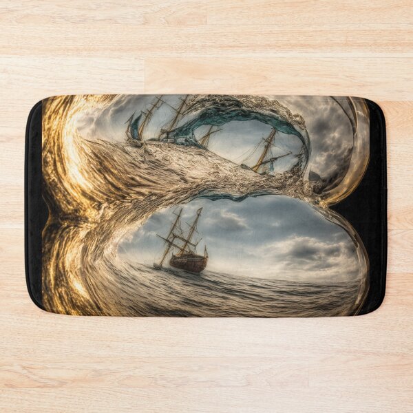 Item preview, Storm in a bottle with a ship. designed and sold by Maniock.