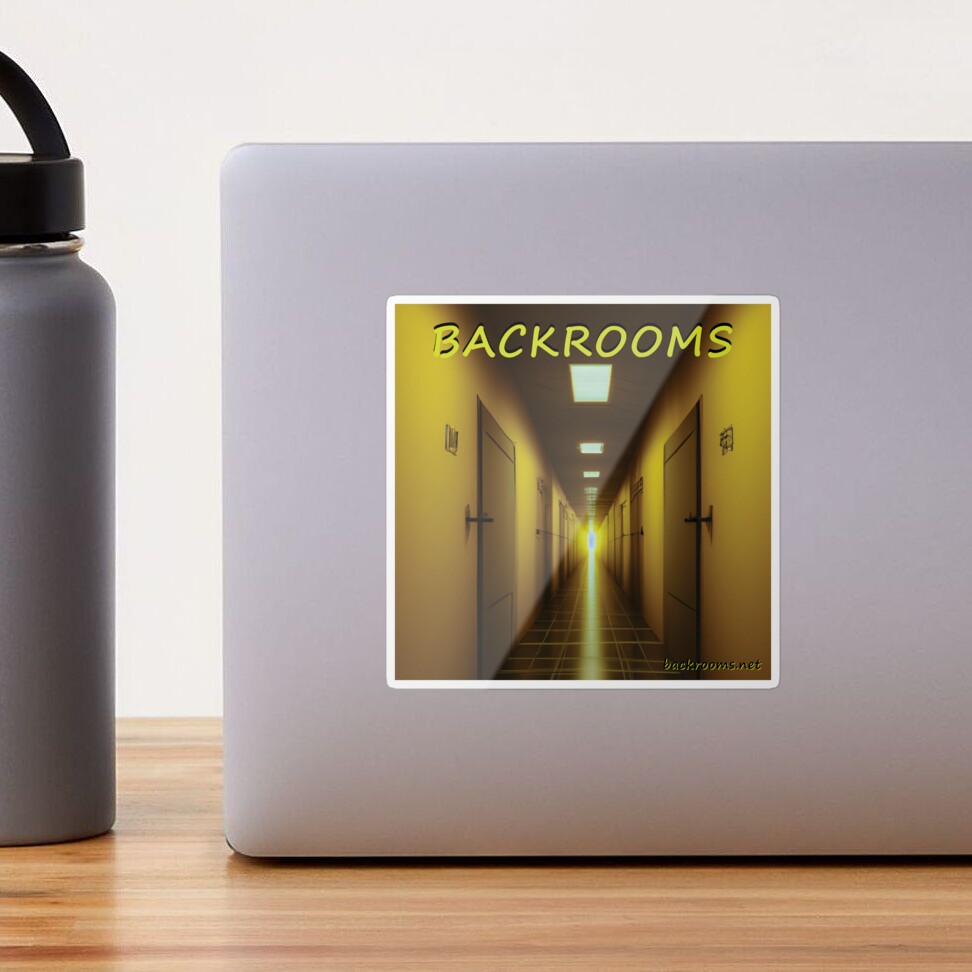 Backrooms endless yellow walls and liminal spaces Sticker for