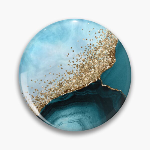 Item preview, Blue Agate Marble  designed and sold by TrendyGlitter.