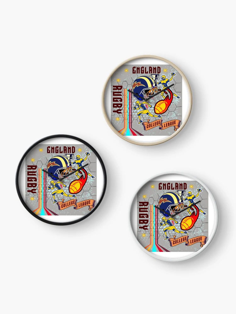 Thumbnail 3 of 4, Clock, England Rugby designed and sold by Creativeart10.