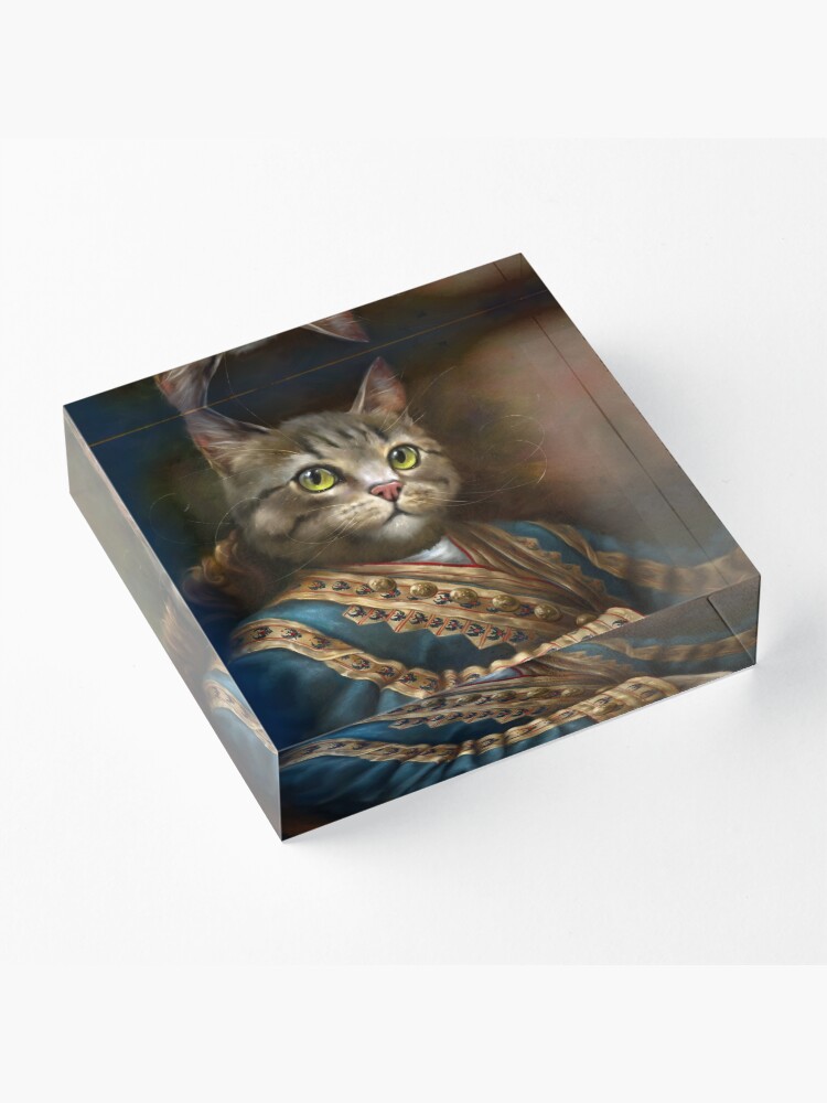 Alternate view of The Hermitage Court Outrunner Cat Acrylic Block