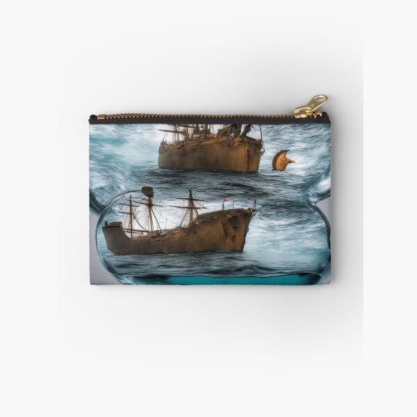 Item preview, A ship in a bottle on a stormy ocean. designed and sold by Maniock.