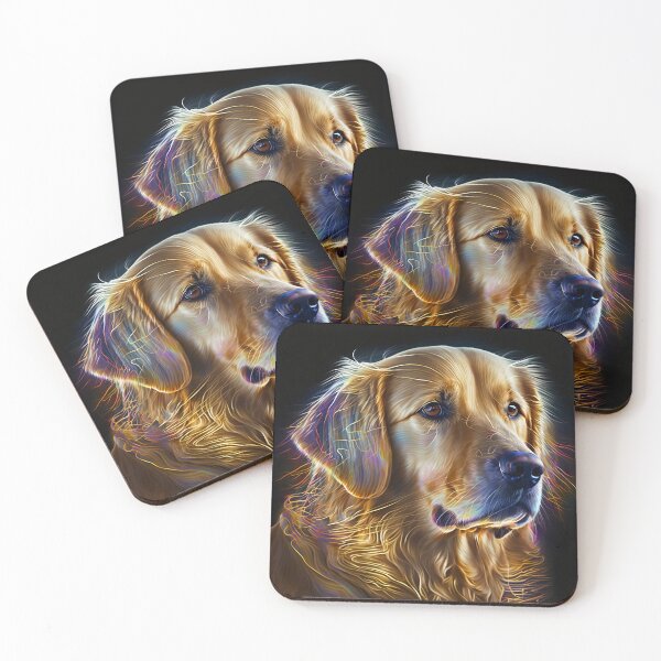 Item preview, Golden retriever head abstract image designed and sold by Globuwear.