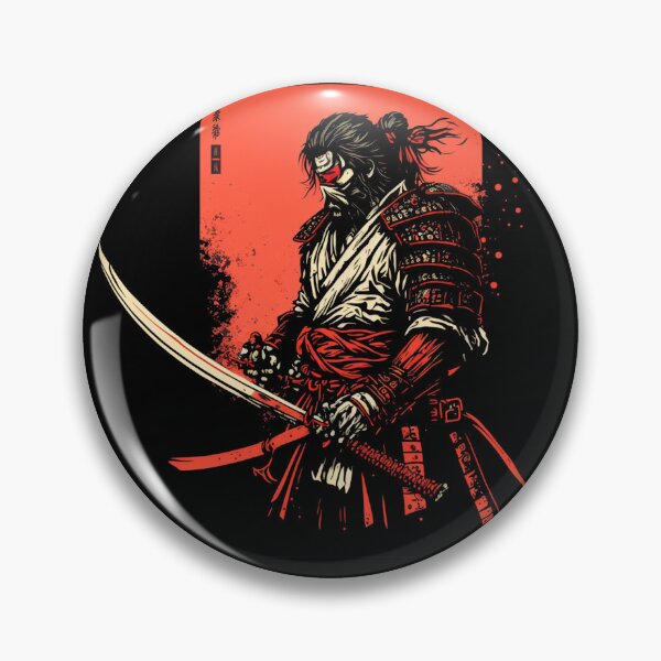 Item preview, Ninja Warrior Japanese Retro Art Katana Fight Soldier Arme  designed and sold by RetroZ0.