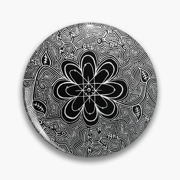Item preview, Atom Flower (black) designed and sold by Astrid Manuel.