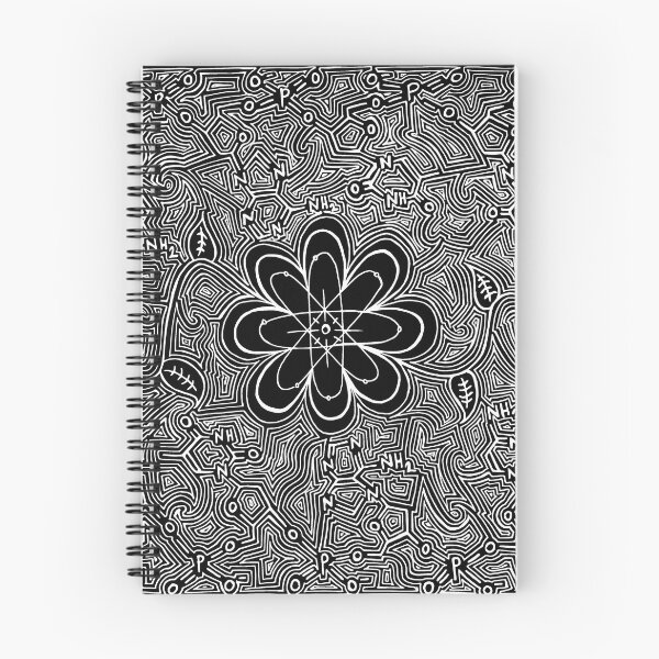 Item preview, Atom Flower (black) designed and sold by Astrid Manuel.