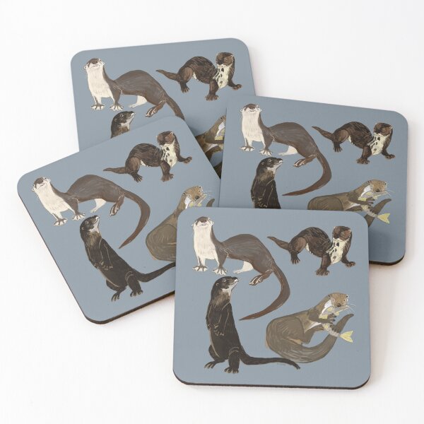 Item preview, Old World otters designed and sold by belettelepink.