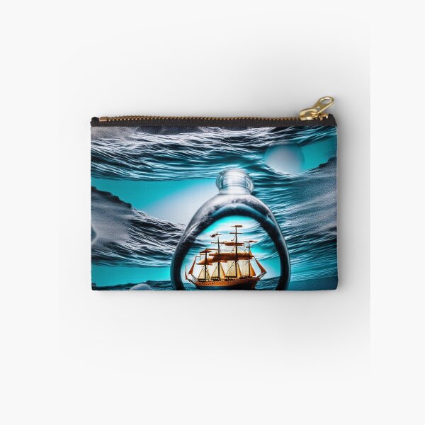 Item preview, A ship in a bottle on a sea. designed and sold by Maniock.