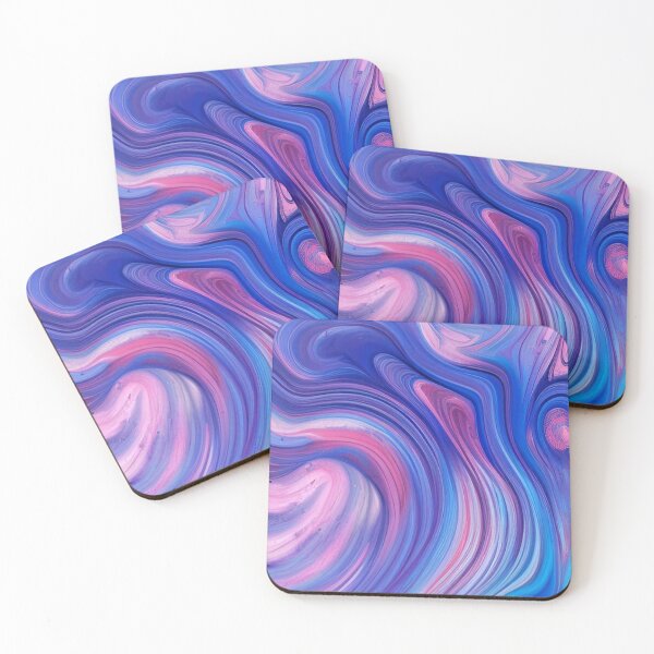 Item preview, Awesome Pink Blue Marble Pattern designed and sold by CattlettArt.