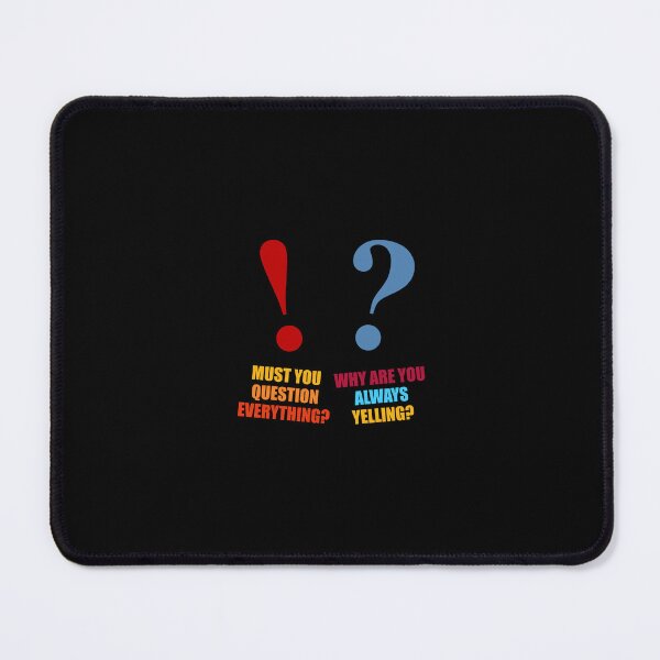 Item preview, GRAMMAR POLICE FUNNY EXCLAMATION POINT AND QUESTION MARK designed and sold by Cr1sV.