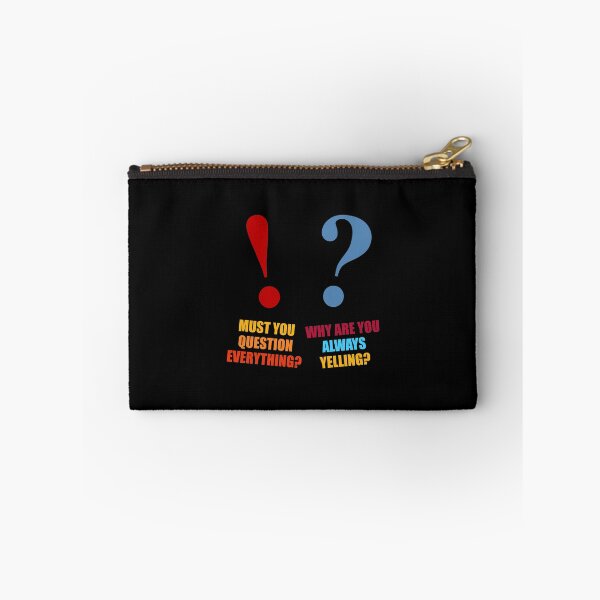 Item preview, GRAMMAR POLICE FUNNY EXCLAMATION POINT AND QUESTION MARK designed and sold by Cr1sV.